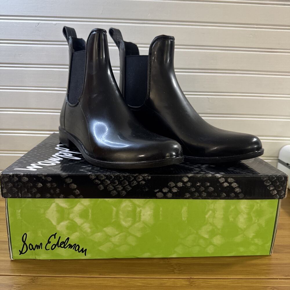 Sam Edelman Tinsley Chelsea Rain Boots 8 M